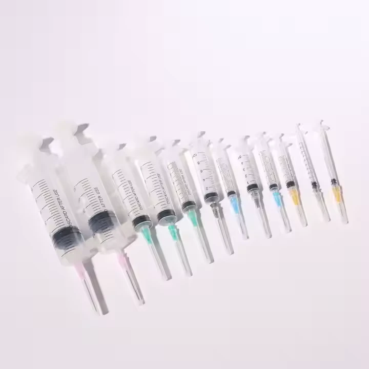 Hot Sale SERINGAS DISPONSÍVEIS 1ML 3ML 5ML 10ML 20ML com agulhas de qualidade Fábrica de suprimentos médicos diretos preços chineses