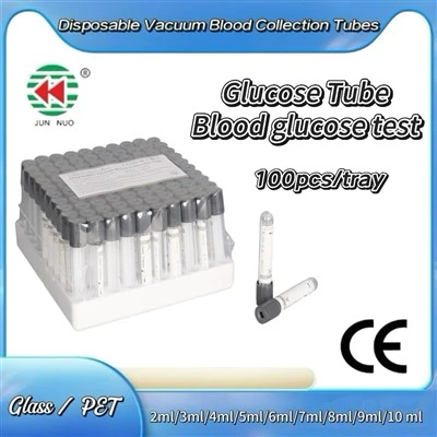 Tubo de coleta de amostra de sangue de tubo de glicose