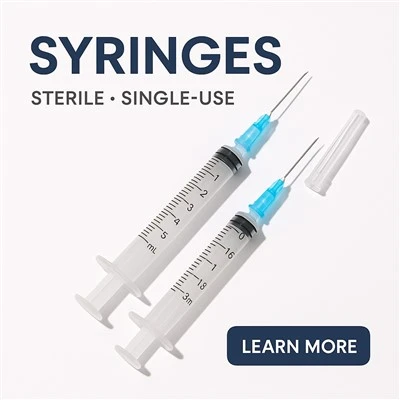 Seringa estéril descartável