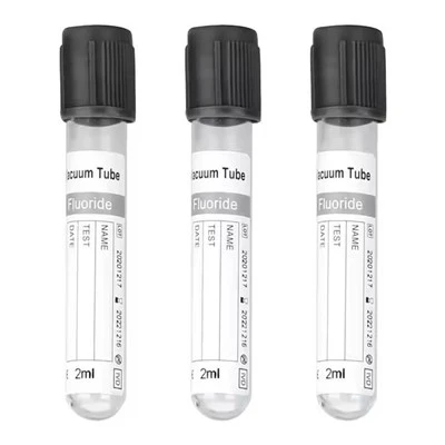 Tubo de coleta de sangue total, tubos descartáveis de coleta de sangue a vácuo de grau médico, tubos de glicose superior cinza com certificação CE/ISO