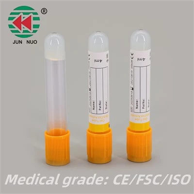 Gel de vácuo médico-Tubo ativador de coágulos Material PET/VIDRO com certificação CE/ISO